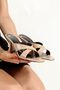 Ten Rugan Classic 7cm Heel Cross Slippers Shoes New Season - 4