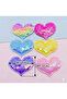 Set of 4 Heart Sequin Sparkling Side Buckles for Children and Adults - 4