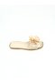 Beige Women's Floral Bow Flat Sole Comfortable Stylish Daily Slippers Vdz01020 - 6