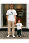 Father's Day Dad Son Combination T-Shirt Oversize 100% Cotton Printed T-Shirt (2 Pieces Must Be Ordered for Combination)