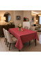 Country Red Gingham Tablecloth |   Liquid-Proof Linen Fabric |   Custom Size Tailoring | Oeko-Tex ®   100