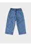 Girl's Star Appliqued Denim Capri Pants - 5