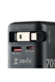 ZE-09 PowerCube70 70W GaN Wall Charger Adapter With Built-In Retractable Type-C Cable Black - 4