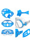 قناع الغوص باللون الأزرق-Single Lens Silicone Diving Mask - 3