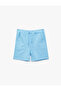 Beli Lace-Up Cotton Shorts with Pocket Detail - 3