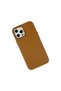 iPhone 12 Pro Max Compatible Case Asian Leather Silicone - Brown - 3