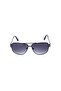 UV Protection Sunglasses Black Frame Smoke Mirror Lens 58mm - M197BK4V - 2
