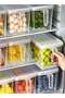 5 Pcs/Set Durable Food Storage - Pantry Organizer with Lids - Kitchen Containers - 2