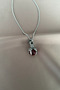 Red Glass Stone Eagle Claw Necklace - 4