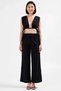 Women's Plus Size V-Neck Sleeveless Tie Detail High Waist Woven Beach Set Casual Comfortable Modern - 4