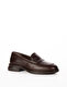 Genuine Leather Loafer Shoes Rubber Sole - 26107 - 4