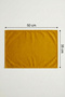 Barcelona Velvet Textured 6-Piece American Service Set Dark Yellow - 5