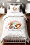 Hearted Sweet Friends Patterned Single Baby Kids Bedding Set - 2