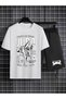 Judo Printed 100% Cotton Crewneck Children's T-Shirt-Shorts Two-Piece Set