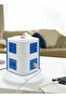 4U002 Smart Socket with 6 Gangs 4 USB & 5m Length Cable - 4