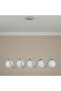 Opal Glass Chandelier 70cm Chrome Modern Ceiling Light