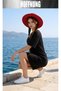 Women's Short Sleeve Crew Neck T-Shirt Dress Nightgown - 5