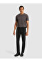 Black Slim Fit Canvas Trousers 50324269-Vr046