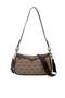 Dark Beige - Brown Monogram Women's Crossbody Bag Sp1274 - 5