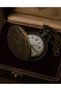 Vintage Antique Bronze Chain Clock Pendant - 4