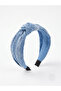 Blue Sparkly Denim Knotted Headband - 2