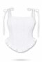 White Strappy Bustier 4192