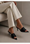 Pisa Black Women's Heeled Slippers