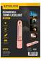 Rechargeable Zoom Flashlight EPSL231, Super Bright LED Torch with Transparent RGB & Fluorescent Shell, Type-C Charging, Zoom Function, Portable Emergency Torch, Pink - 8