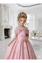 Girl's Crowned Satin Evening Dress Wedding Ball Special Graduation Dress Wedding Dress 3 Pieces - 6