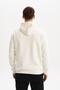 Ar-Ma Men's Hooded Sweatshirt with Text Print, Pocketless, Knitted Fabric, Regular Fit, 70% Cotton, 30% Polyester 3 - 6