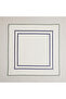 4-Piece White Blue Orion Linen Placemat Set |   Stain Resistant |   Modern Table Decor - 2