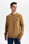 Ar-Ma Men's Crew Neck Sweatshirt Basic Without Print Without Pockets Knitted Fabric Regular Fit 65% Cotton 35% Poly - 3