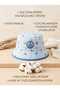 100% Cotton Sun-Protective Bucket Hat for Boys with Anchor Stickers - 2