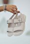Jasper women's buckled genuine leather sandals - beige - 4