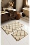 Royal Nordic 2-Piece Latex Non-Slip Base Bath Mat Set 80X50 cm Machine Washable Mat - 2