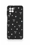 Samsung A22 Compatible Mini Bow Black Patterned Silicone Case - 3
