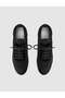 Black Knitwear Genuine Leather Women's Sneaker Shoes - 6