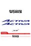 Honda Activa Sticker Compatible Text – High Quality Custom Cut Foil (Set of 2)