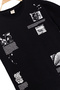Men's Basic Short Sleeve 100% Cotton Printed T-Shirt with Embroidery Detail, Cool and Comfortable Black T-Shirt - 4