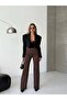 Women's High-Waisted Straight-Leg Cotton Pants – Low-Stretch, Stylish, and Timeless