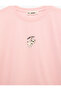 Comfortable Fit Embroidered Cotton Short Sleeve Crew Neck T-Shirt - 8