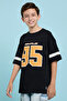 Typography Print T-Shirt with Crew Neck and Short Sleeves - 3