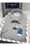 Classic Short Sleeve Linen Cotton Breathable Fabric Men's Shirt with Gift Box Fs-004573 - Dark Gray - 3