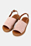 Women's Powder Suede Genuine Leather Flat Sole Strappy Daily Sandals - 2