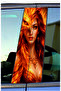 Car Door Trim Foil Flaming Phoenix Woman Patterned Auto Sticker Right Left Set 25X50 cm