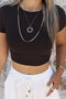 Coffee Modal Crop Top - 3
