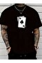 Men's Trendy Cotton Tshirt with Spade Card Print Design