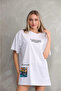 Unisex Crew Neck Printed Oversize Tshirt - 3