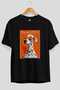 For Dog Lovers 2 Front Dog Print Black Oversize T-Shirt 100% Cotton Unisex Dog Lover Premium Design