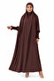 Premium Espresso Rose Jilbab - Prayer Dress - 3